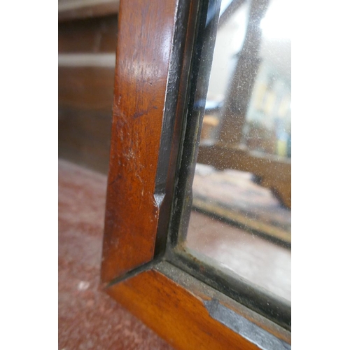 481 - Mahogany framed mirror