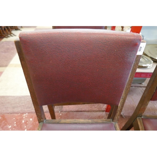 486 - 4 Gordon Russell chairs