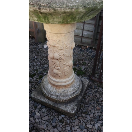 521 - Stone birdbath - Approx height: 67cm