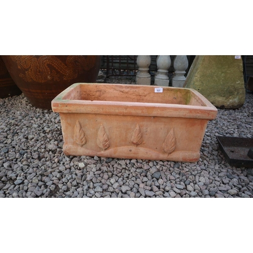 523 - Terracotta trough planter