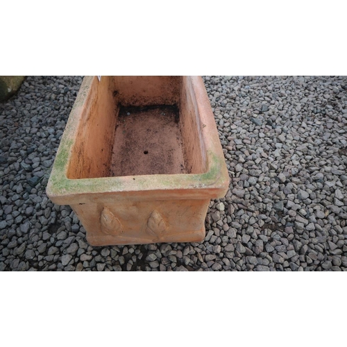 523 - Terracotta trough planter