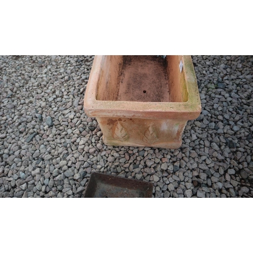 523 - Terracotta trough planter