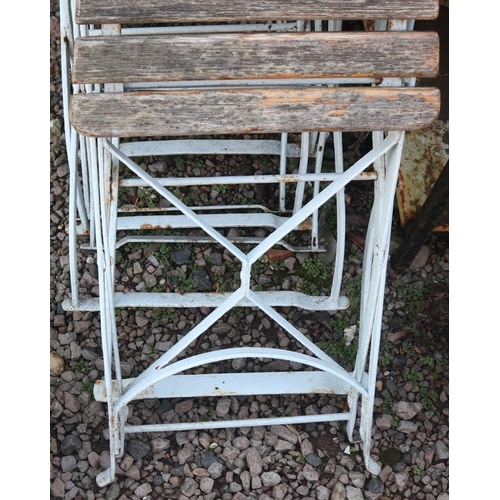 528 - 6 folding garden chairs