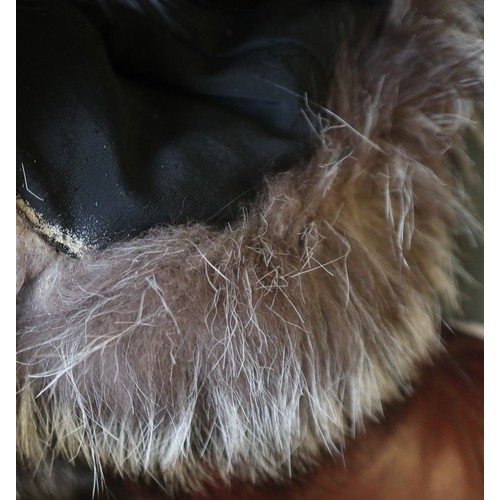 475 - Authentic fox fur three quarter length coat