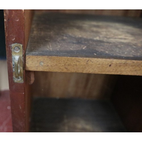 269 - Victorian burr walnut bedside cabinet