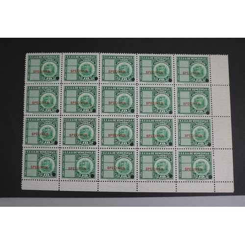 130 - Stamps - Cinderella - Venezuela specimen 10c Telegraph stamps