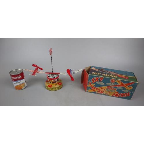 179 - Sky patrol tin plate toy in original box