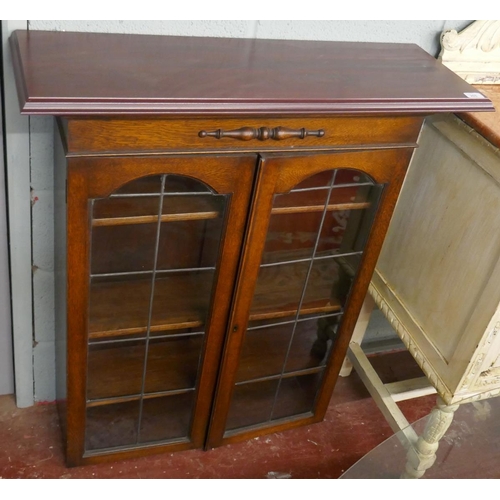 265 - Oak glazed cabinet