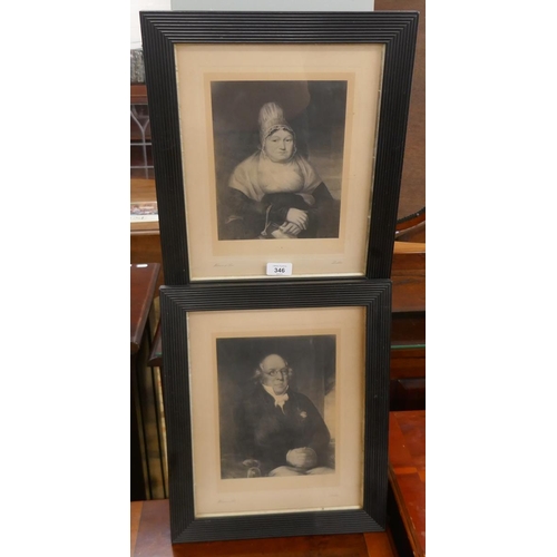 346 - Pair of Victorian prints 