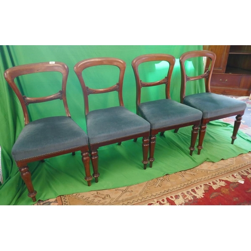 362 - Set of 4 antique dining chairs