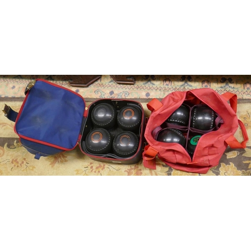 418 - 2 sets of lawn bowls