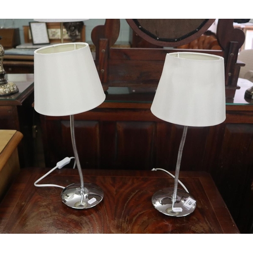 421 - Pair of bedside table lamps