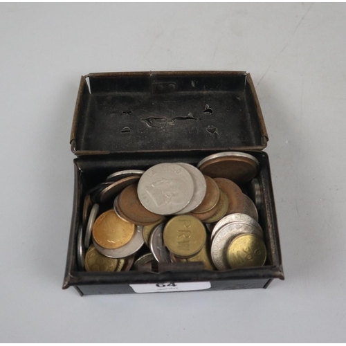 64 - Victorian gold Sovereign dated 1900 together with collection of coins in money box