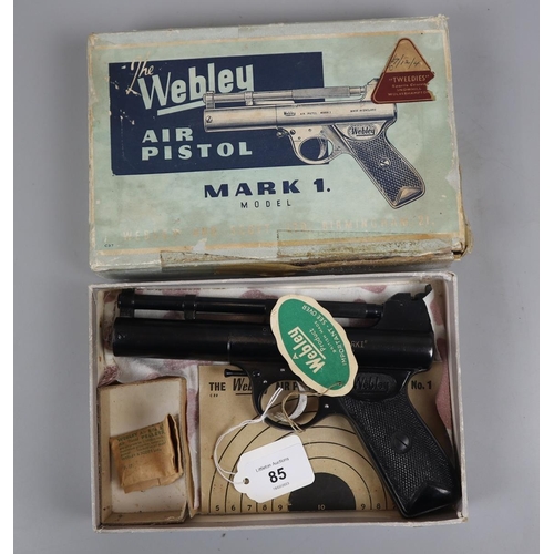 85 - Webley air pistol mark 1 .177 in original box