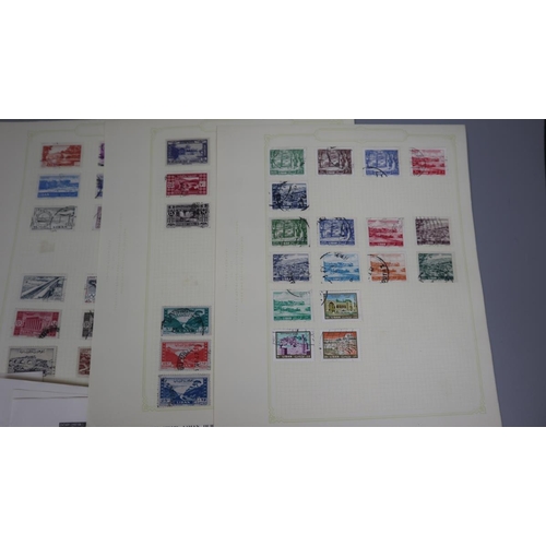 124 - Stamps - Foreign - album pages including Kennedy issues