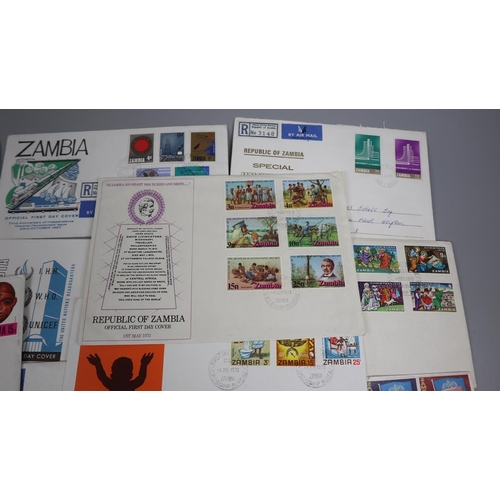 129 - Stamps - Zambia F.D.C's (24)