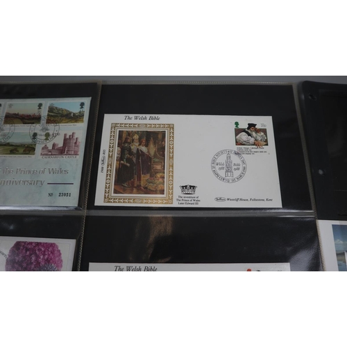 132 - Stamps - GB Welsh interest FDC plus 2 coins covers (7)