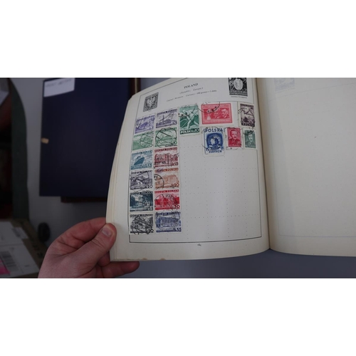 135 - Stamps - 3 populated stamp albums - World and GB