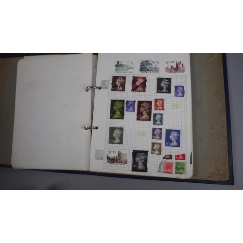 135 - Stamps - 3 populated stamp albums - World and GB