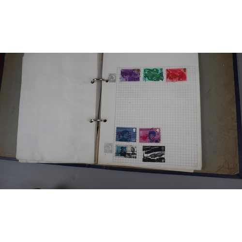 135 - Stamps - 3 populated stamp albums - World and GB