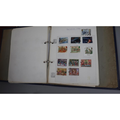 135 - Stamps - 3 populated stamp albums - World and GB