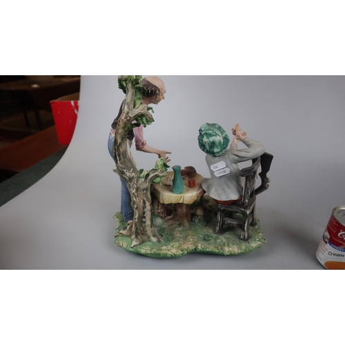 150 - Capodimonte figurine - Approx height 32cm