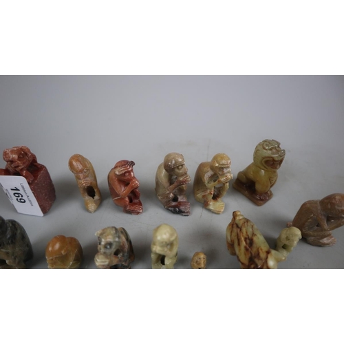 169 - Collection of soapstone carvings