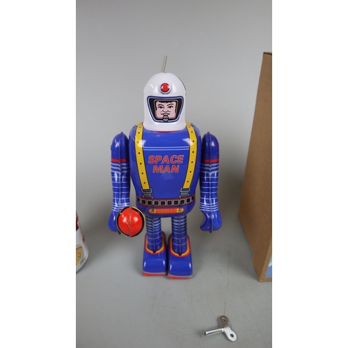 180 - Space man tin plate toy