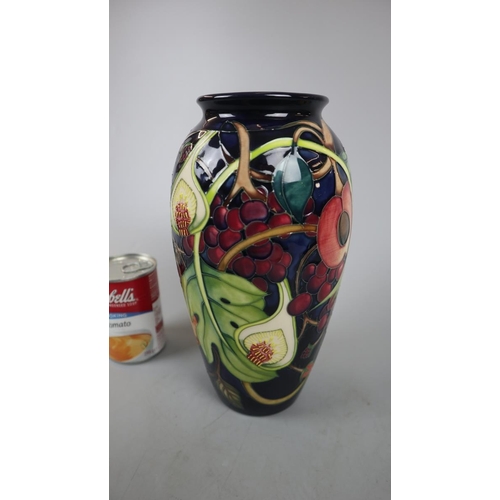 188 - Moorcroft vase - Queen's choice - 3934/10 by Emma Bossons - Approx height 25cm