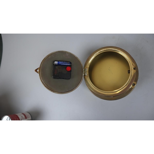 200 - Brass cased clock - Stager