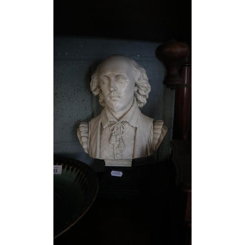 203 - Collectables to include Shakespeare bust, coffee grinder etc