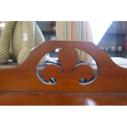 222 - Mahogany wall shelves