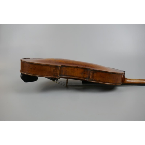 233 - Early London made full size violin in case