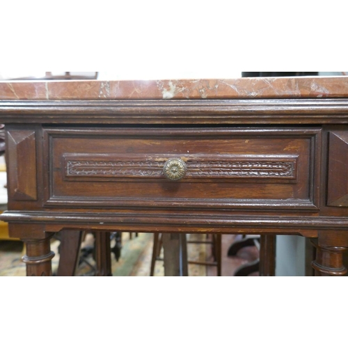 240 - Marble top pot cupboard