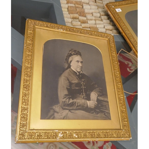 266 - Pair of Victorian prints in gilt frames