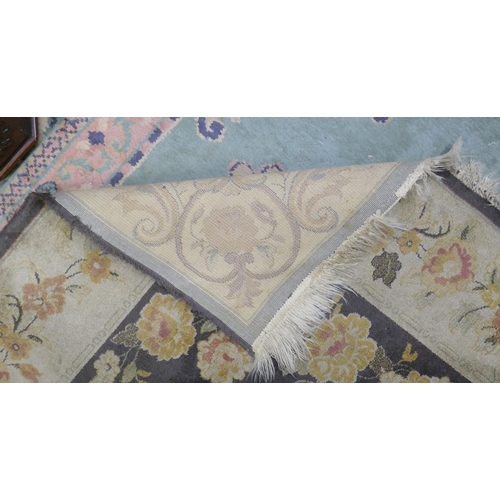 280 - Floral patterned rug - Approx size: 198cm x 312cm