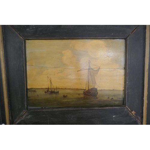 316 - Oil on board - Ketch - Approx image size: 42cm x 30cm