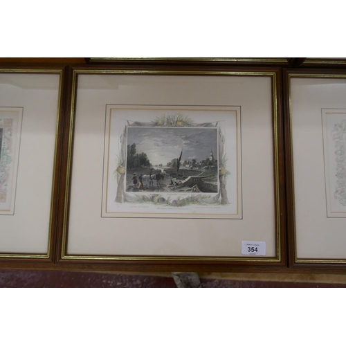 354 - Collection of prints - Tombolson's views of the Thames