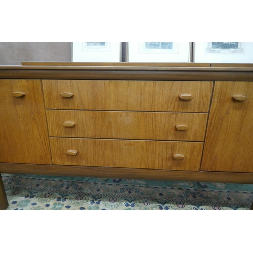 355 - Mid century teak sideboard by White and Newton Ltd - Approx size W: 193cm D: 43cm H: 74cm