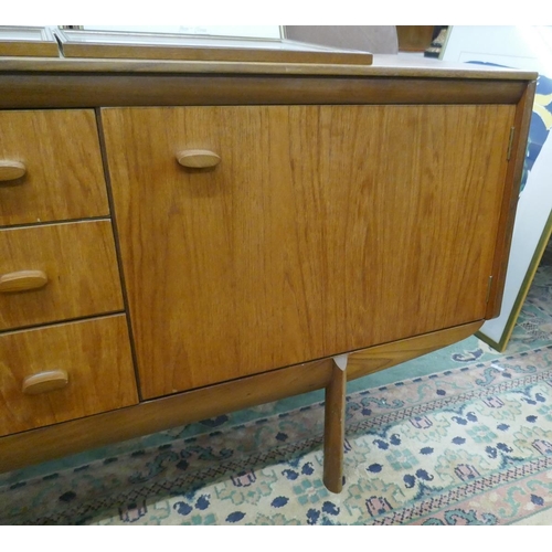 355 - Mid century teak sideboard by White and Newton Ltd - Approx size W: 193cm D: 43cm H: 74cm