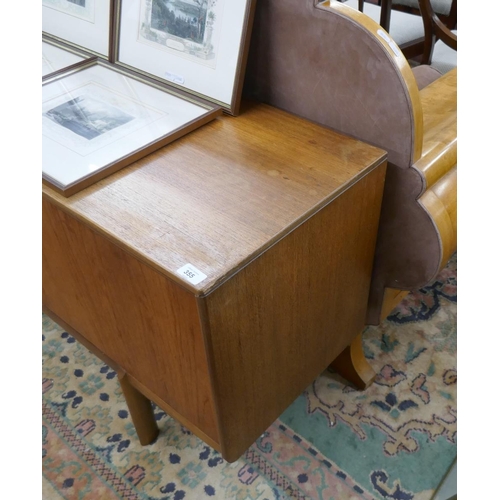 355 - Mid century teak sideboard by White and Newton Ltd - Approx size W: 193cm D: 43cm H: 74cm