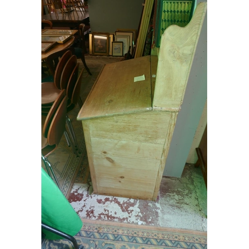 368 - Pine clerks bureau - Approx size W: 85cm D: 56cm H: 140cm