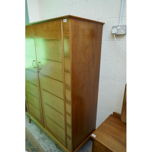 374 - Kean and Scott mid century walnut wardrobe - Approx size W: 127cm D: 56cm H: 177cm