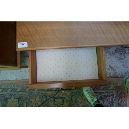 375 - Kean and Scott mid century walnut dressing table - Approx size W: 126cm D: 47cm H: 127cm