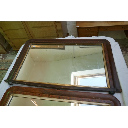 387 - 3 overmantle mirrors