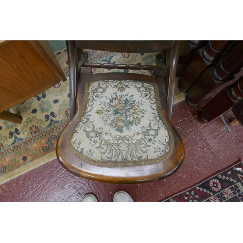 388 - Antique folding chair