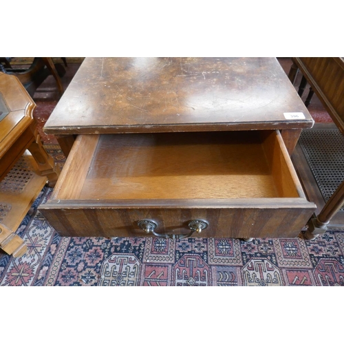 396 - Pair of burr walnut sofa end tables - Approx size W: 56cm D: 66cm H: 54cm