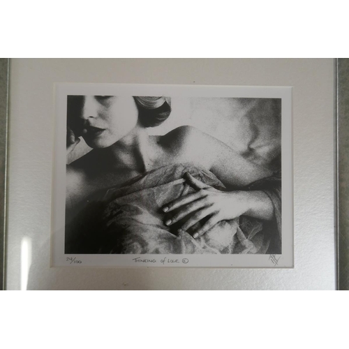 411 - L/E print 24/100 Thinking of Love signed PJK (Paul J. Kettle)