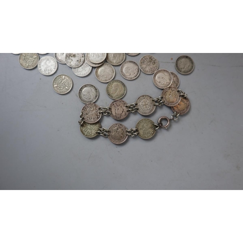 66 - Collection of silver 3 pences