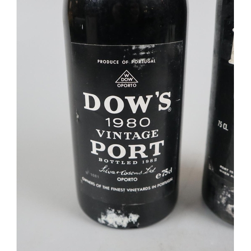 72 - 2 bottles of Port - Dow's 1980 together with Kopke 1970